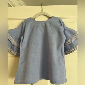 EUC Bella Bliss Chambray Top Size 7 Barely Worn!